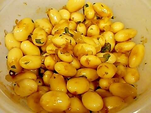 大葉ニンニクかつおビーンズ